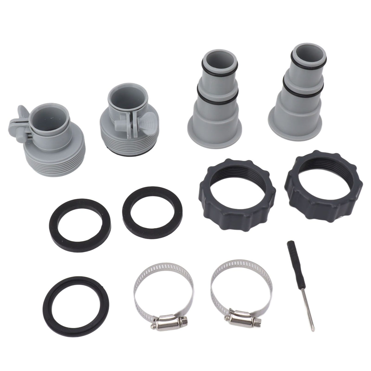 Pool Hose Adapter Replacement Hose Adapter with Collar for Threaded Connection Pumps