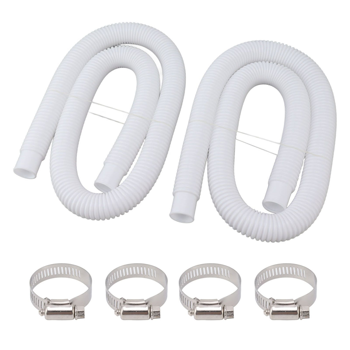Swimming Pool Replacement Hoses with Clamps for 300 330 530 1000 Gallon Pool Pump