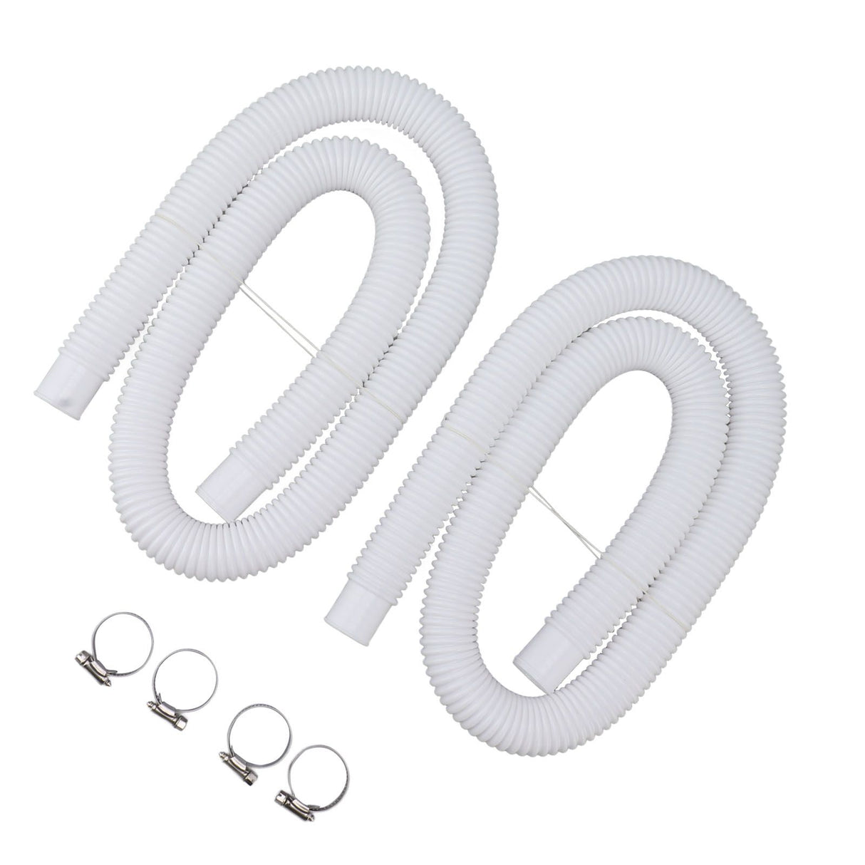 Swimming Pool Replacement Hoses with Clamps for 300 330 530 1000 Gallon Pool Pump