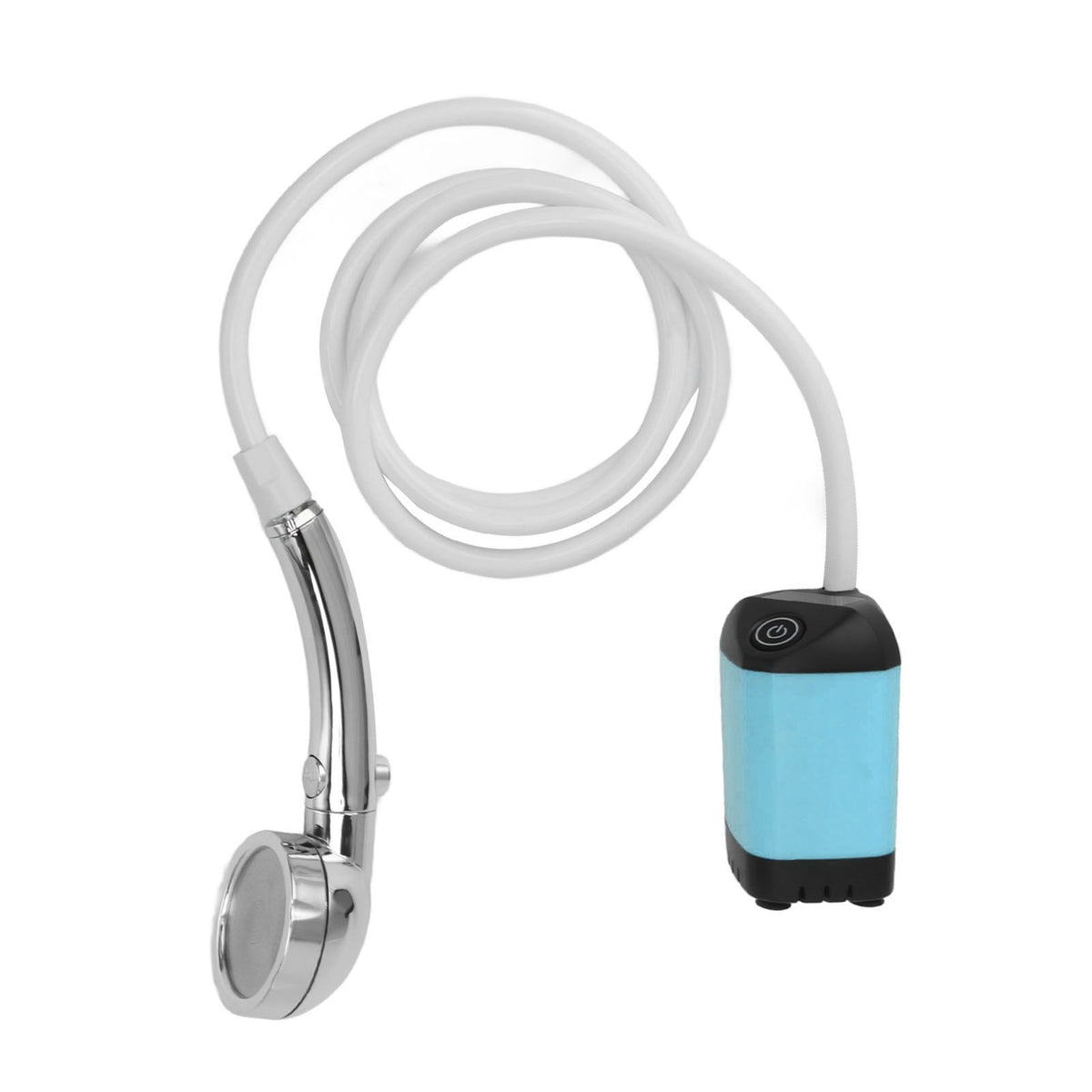 Portable Shower Camping Shower 3 Gears Adjustable Outdoor Camp Shower Pump Electric Rechargeable Portable Camping Shower Blue
