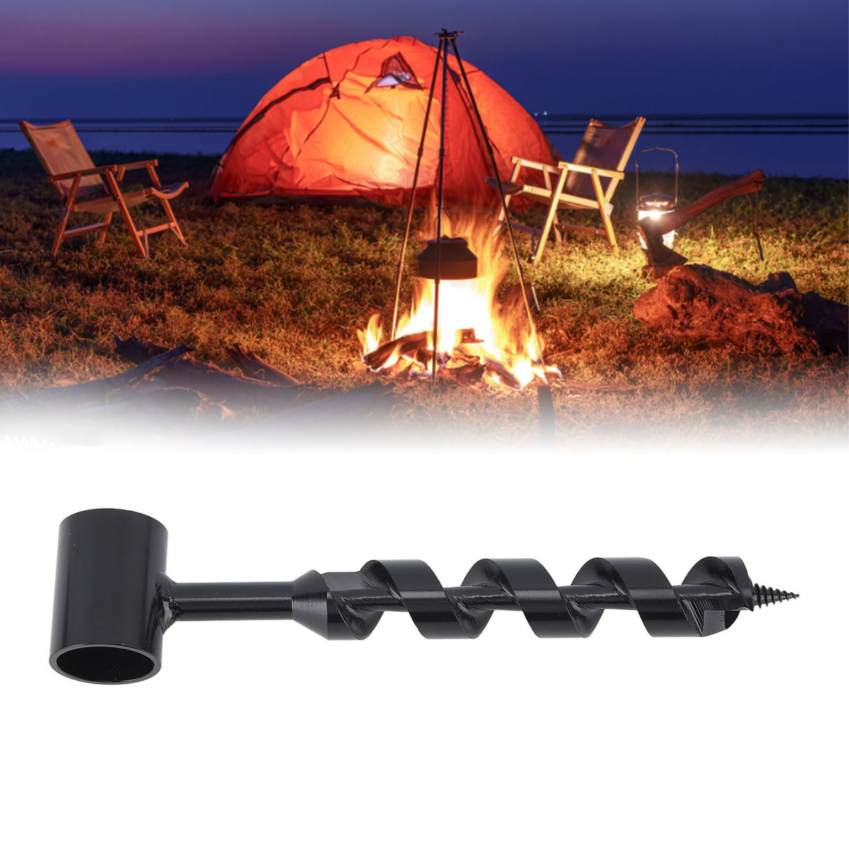 Manual Auger High Speed Steel Easier To Drill Multifunctional Handmade Wood Auger for Outdoor