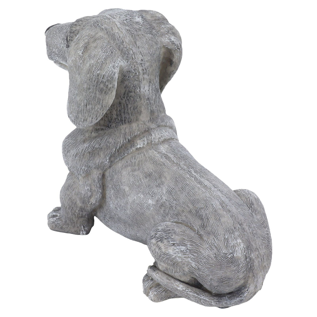 Dog Garden Statues DIY Lifelike Prevent Cracking Resin Dog Statues Home Decor for Courtyard Lawn Dachshund
