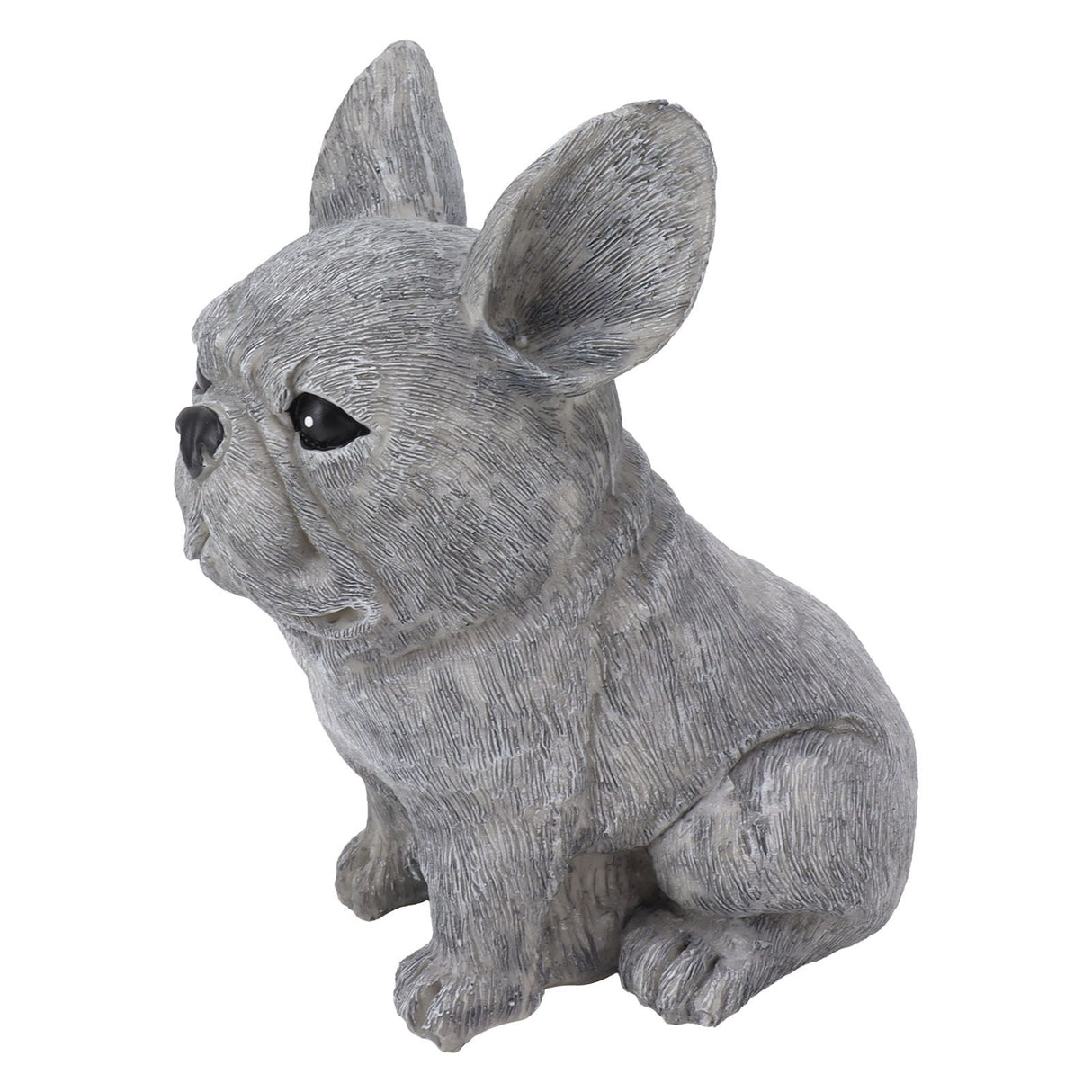 Dog Garden Statues DIY Lifelike Prevent Cracking Resin Dog Statues Home Decor for Courtyard Lawn Sitting Dog