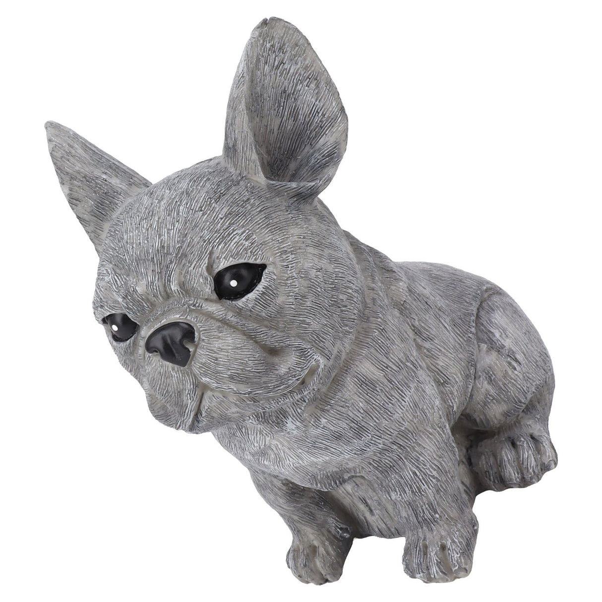 Dog Garden Statues DIY Lifelike Prevent Cracking Resin Dog Statues Home Decor for Courtyard Lawn Sitting Dog
