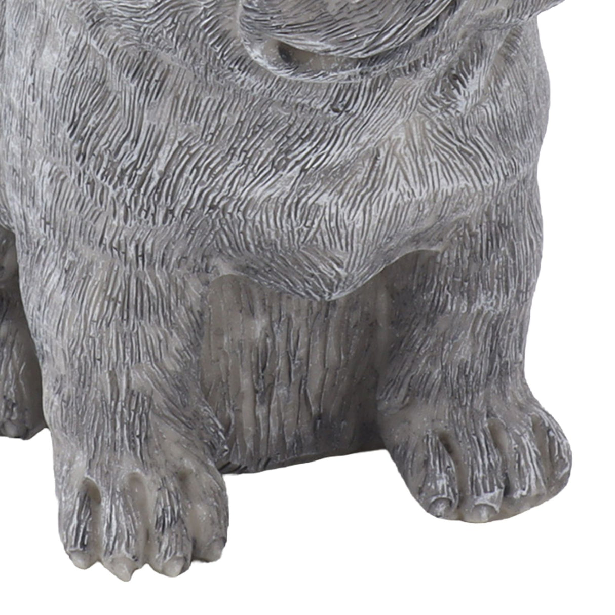 Dog Garden Statues DIY Lifelike Prevent Cracking Resin Dog Statues Home Decor for Courtyard Lawn Sitting Dog