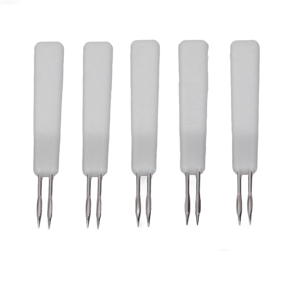 50Pcs Chicken Poultry Double Needle Thorn Pox Needle Chicken Vaccination Needle Poultry Breeding Equipment White