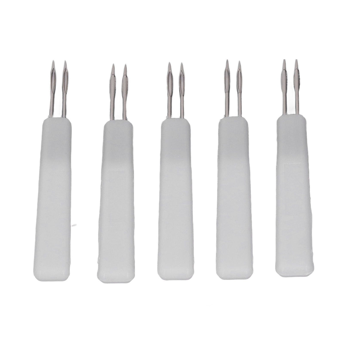 50Pcs Chicken Poultry Double Needle Thorn Pox Needle Chicken Vaccination Needle Poultry Breeding Equipment White