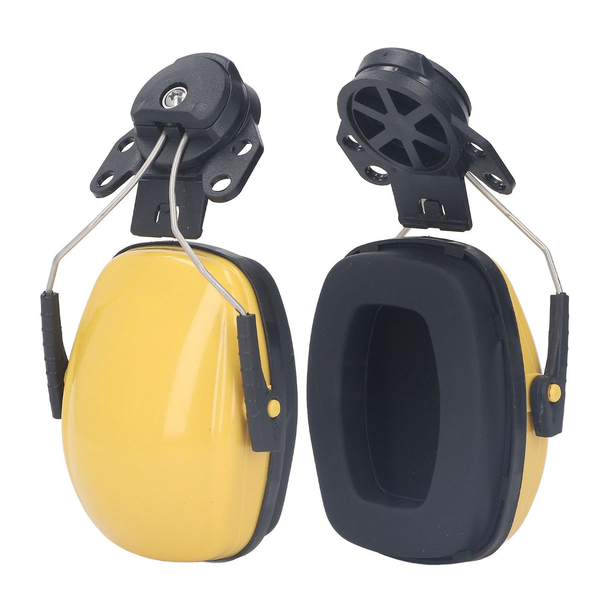 1 Pair Safety Helmet Ear Muff Noise Reduction Helmet Hard Hat Hearing Protection Earmuff for Construction Site