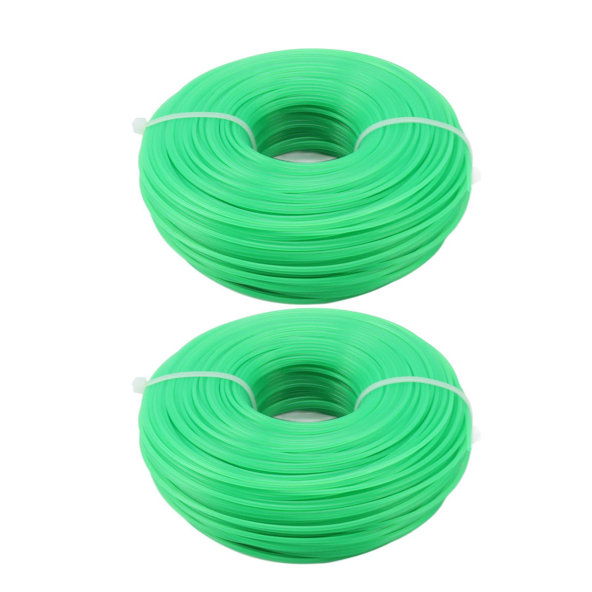 2Pcs Grass Strimmer Line Spool Nylon for Garden Electric Trimmer 100meter 1.6mm Green