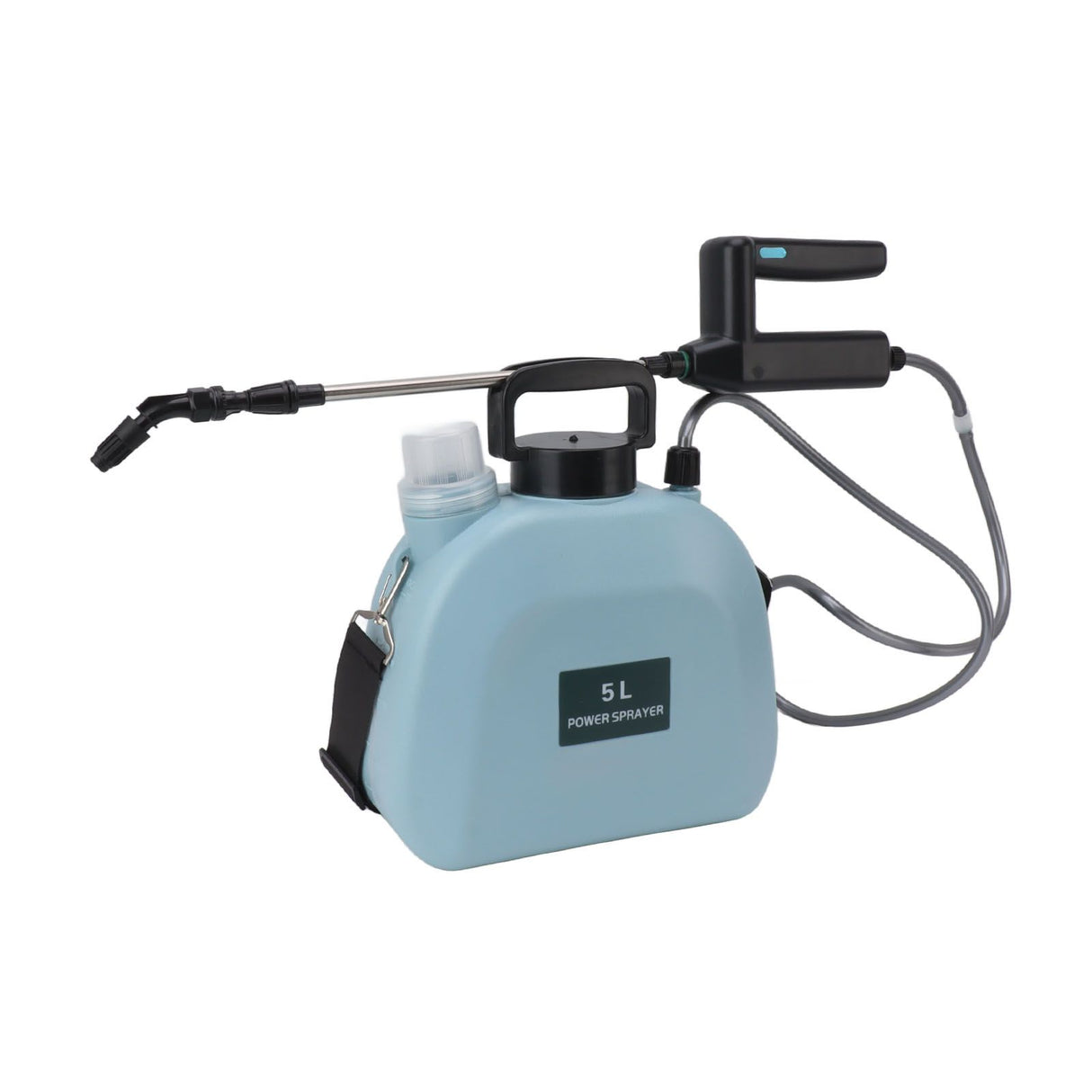 Electric Sprayer Battery Powered Widen Slip Resistant Handle Backpack Weed Sprayer for Plants Flowers Agricultural 5L Blue