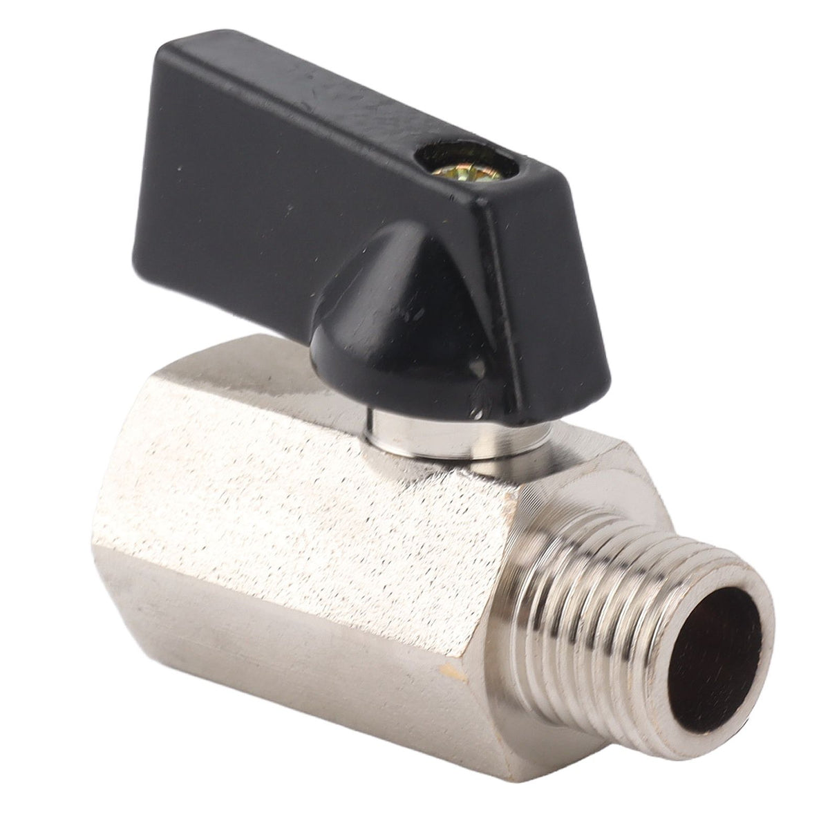 Gas Valve Ball Type Male Female Thread Thicken Brass Sandblasting for Household Tap Water 1/4