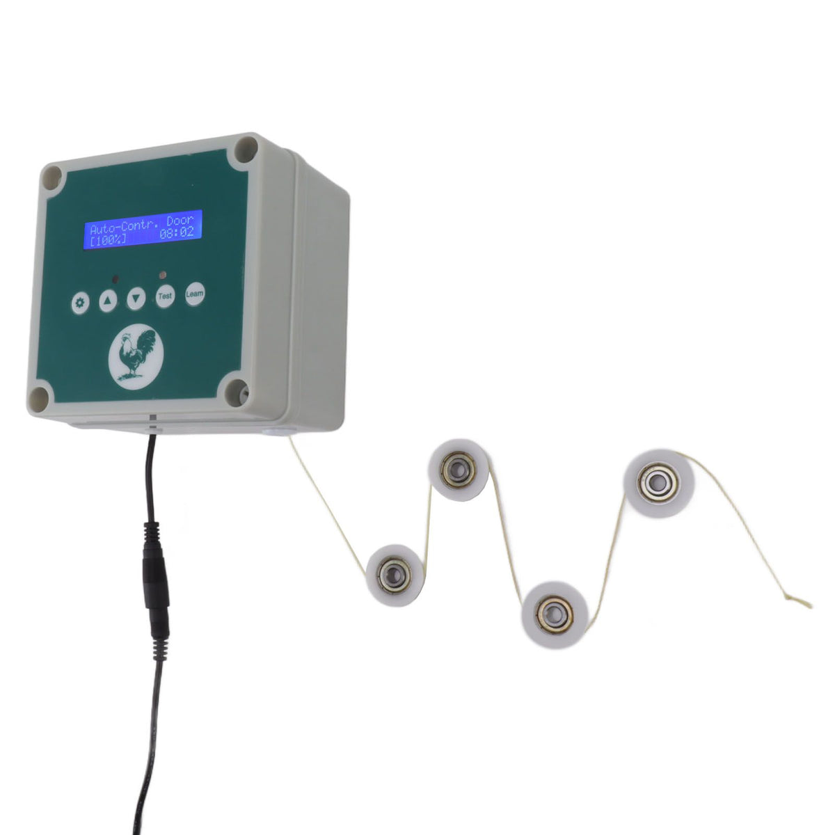 Automatic Chicken Coop Door Controller IP44 Cage Opener Remote Control Poultry House Door Actuator Motor Kit with Timer Light Sensor 100 to 240V AU Plug