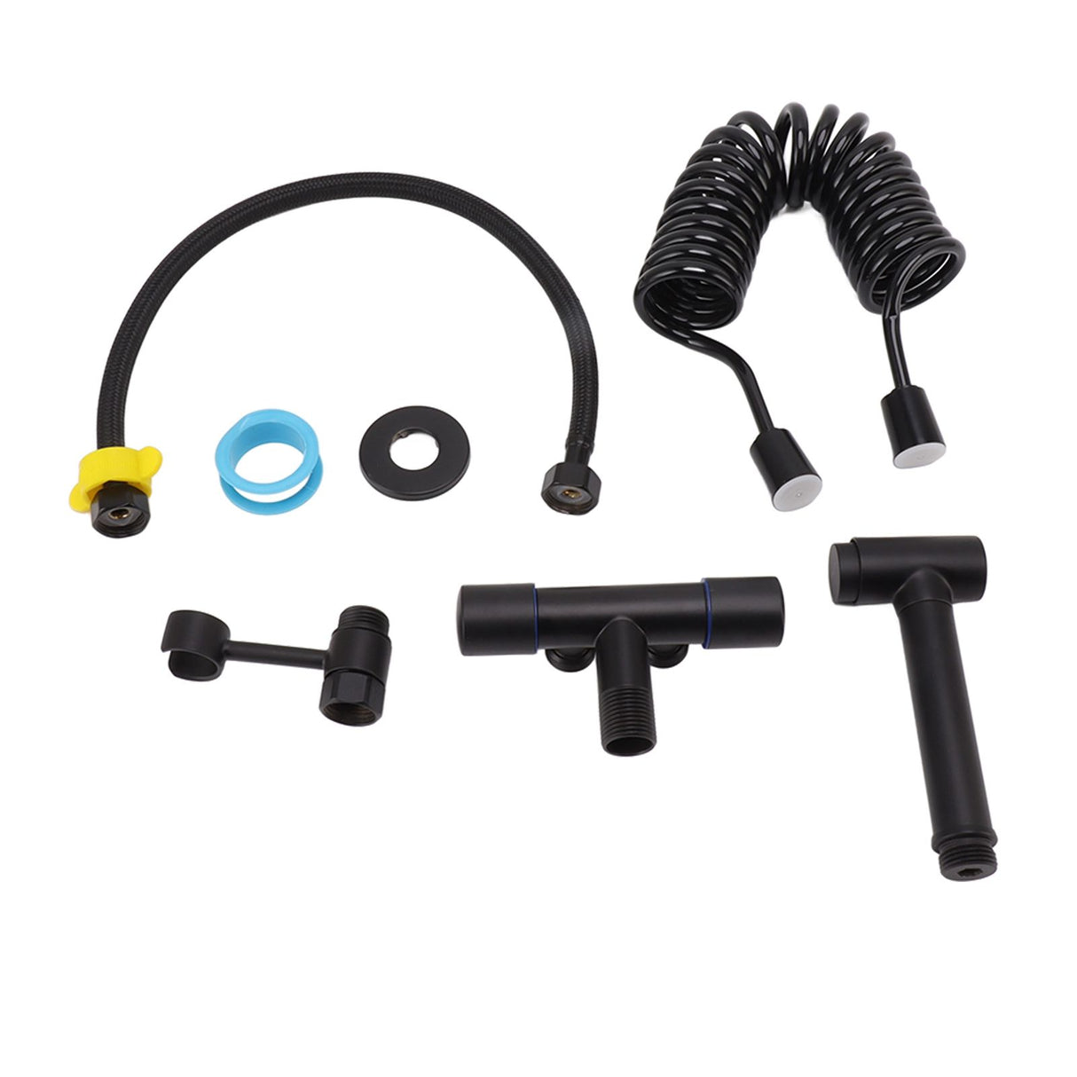 Bathroom Handheld Bidet Sprayer Kit Bidet Toilet Sprayer with Hose for Women Feminine Wash Black