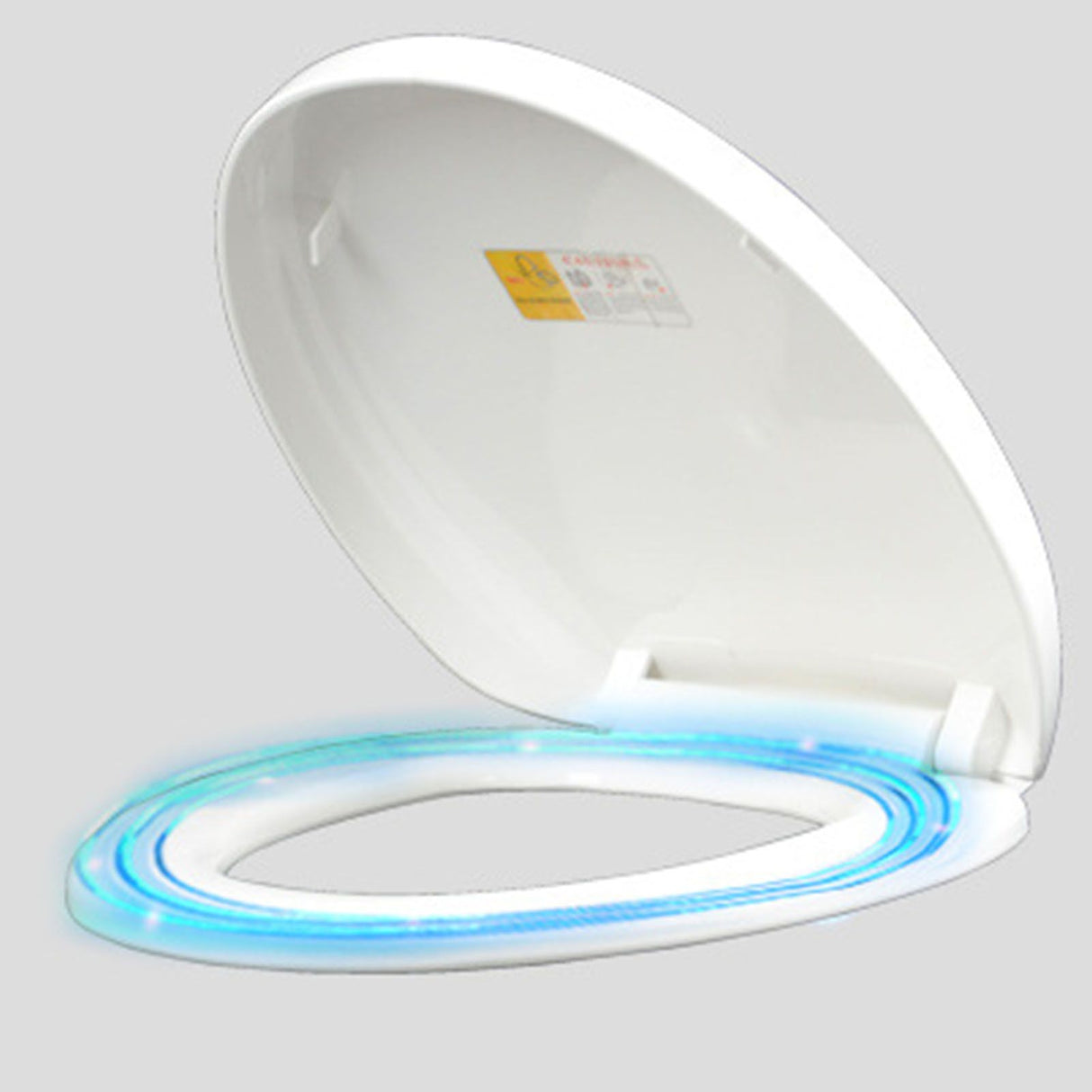 Slow Close Toilet Seat Thickened White PP Quick Installation Household Toilet Lid for Replacement