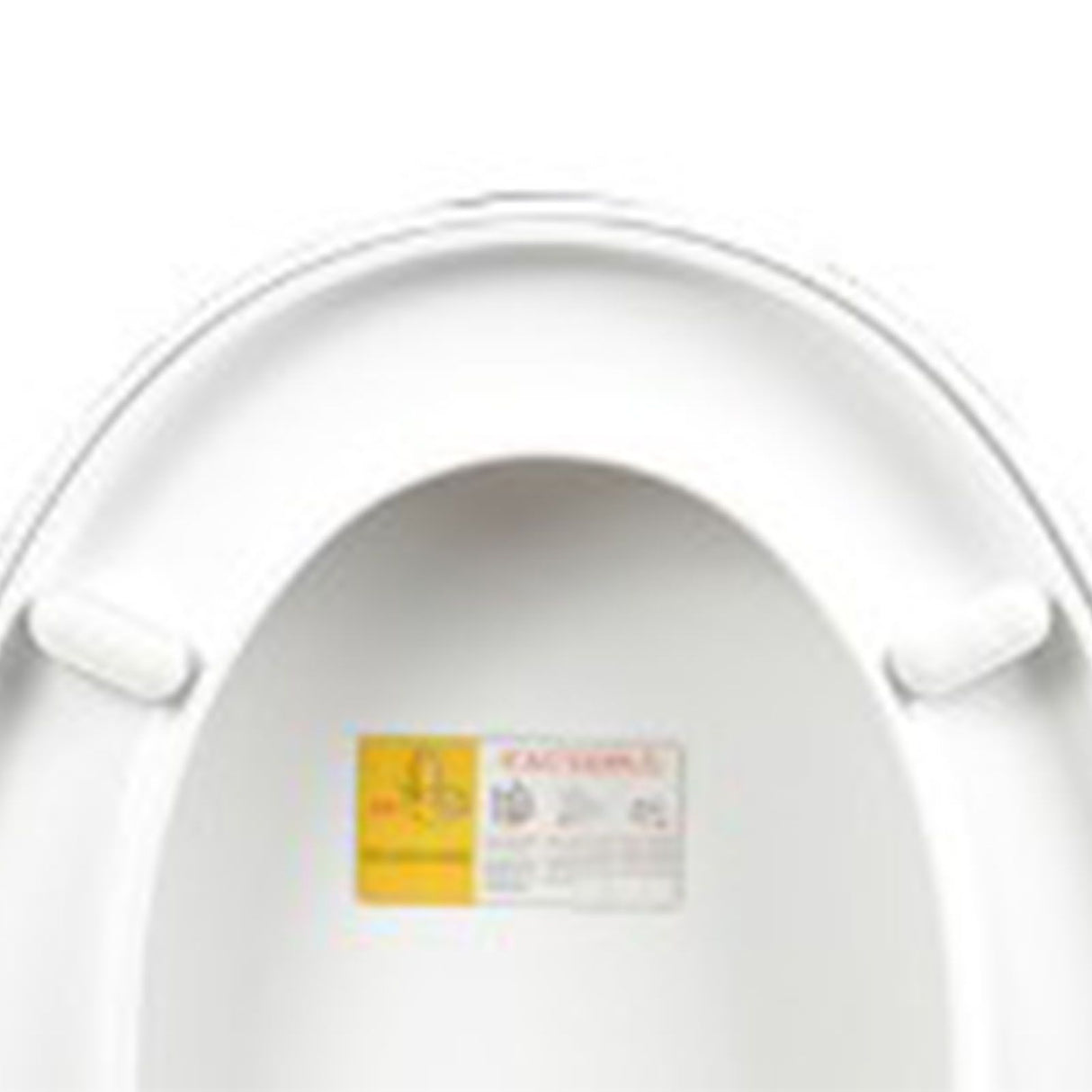 Slow Close Toilet Seat Thickened White PP Quick Installation Household Toilet Lid for Replacement