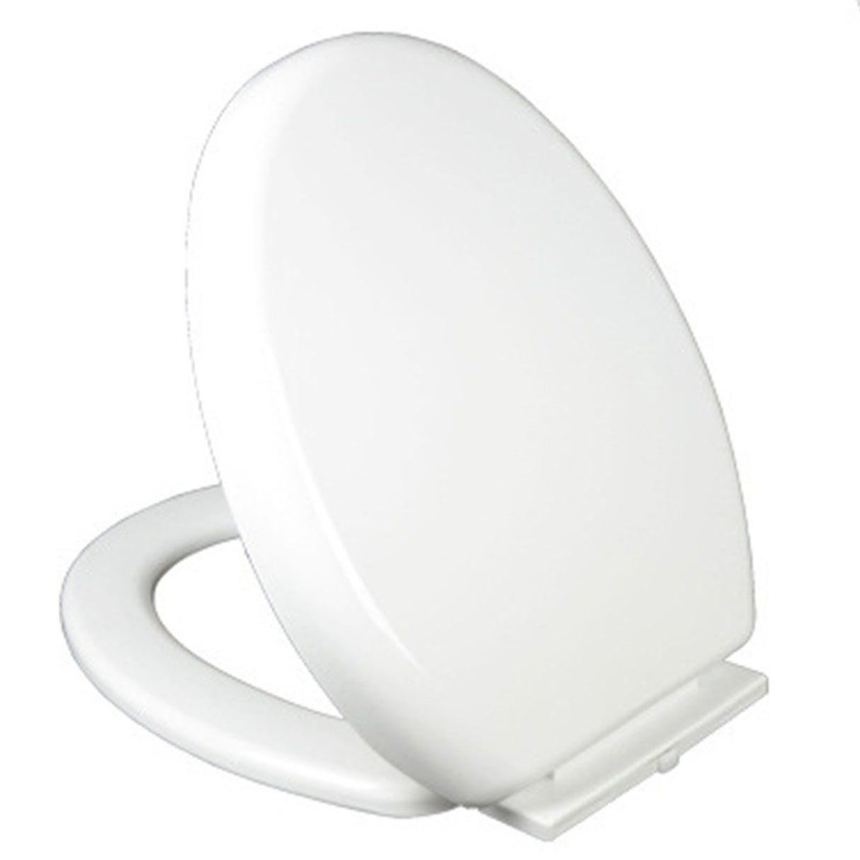Slow Close Toilet Seat Thickened White PP Quick Installation Household Toilet Lid for Replacement