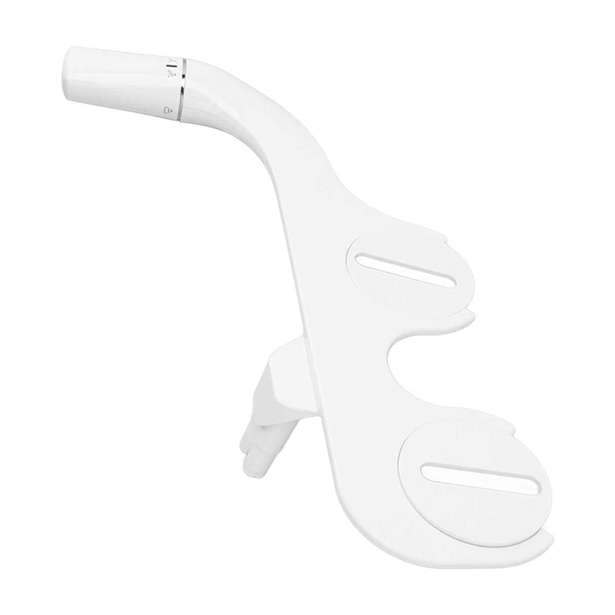 Ultra Slim Bidet Toilet Seat Attachment Dual Nozzle Self Cleaning Feminine Butt Wash Bidet Attachment 3/8 Inch Tee