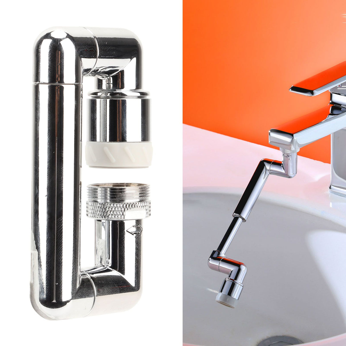 Faucet Extender Retractable Rotating Universal Sink Faucet Aerator for Kitchen Bathroom