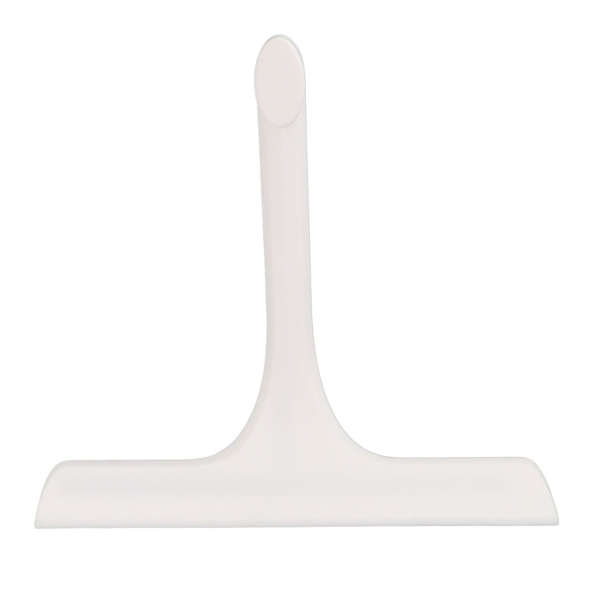 Glass Wiper with Non Slip Handle Silicone Window Cleaner Squeegee for Bathroom Windows Kitchen Mirror White