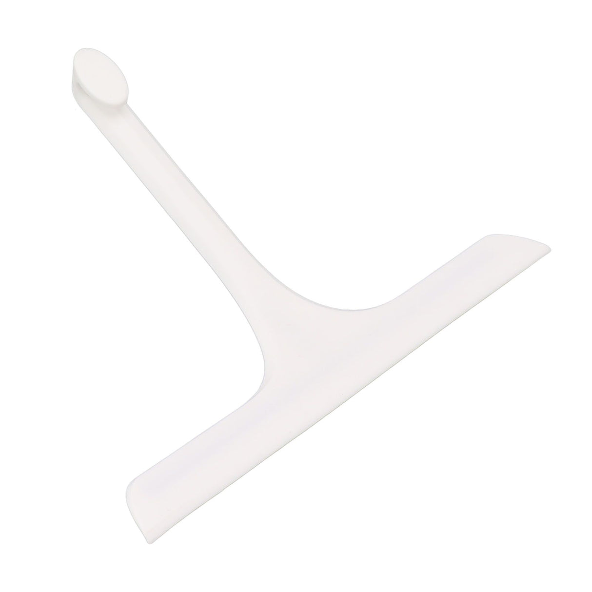 Glass Wiper with Non Slip Handle Silicone Window Cleaner Squeegee for Bathroom Windows Kitchen Mirror White