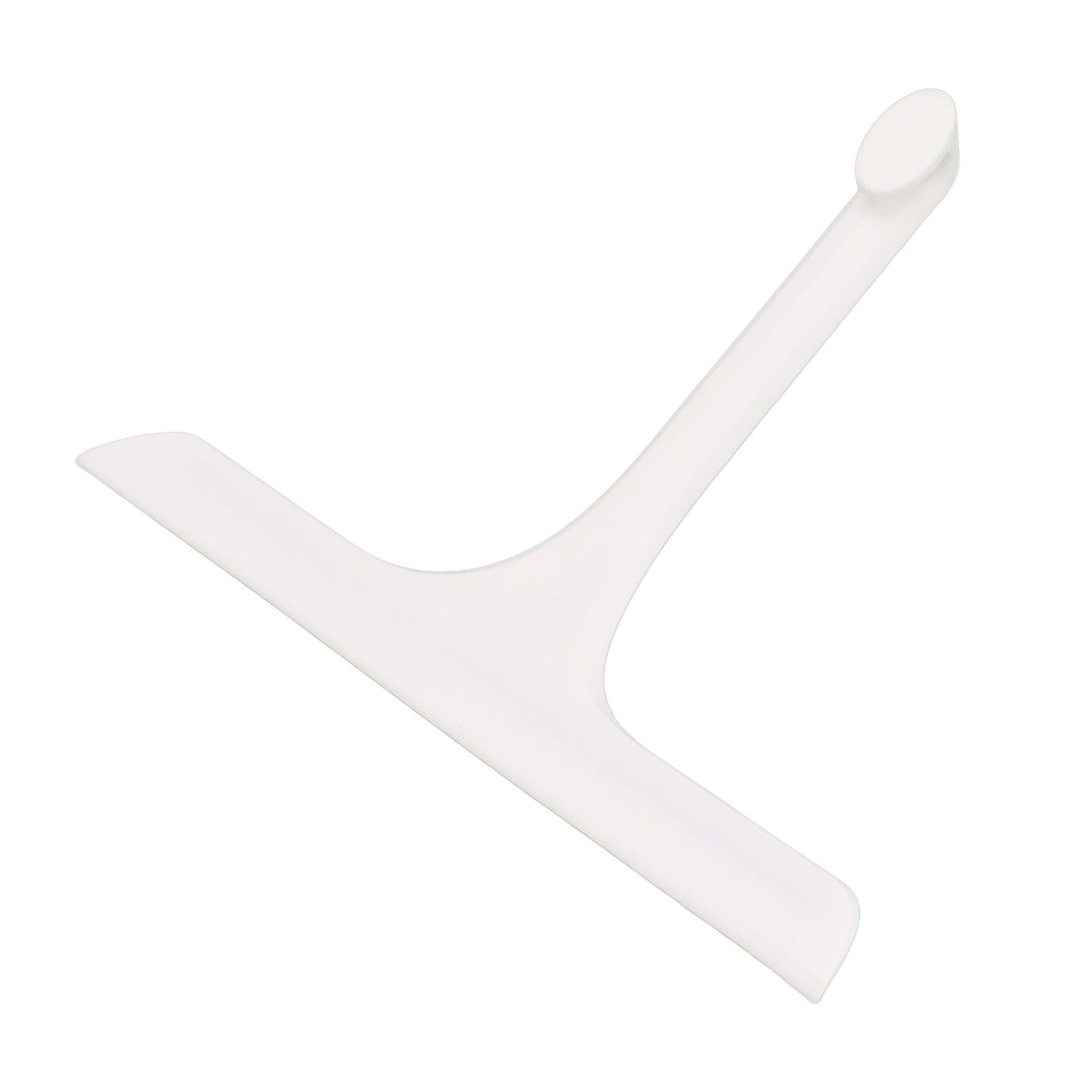 Glass Wiper with Non Slip Handle Silicone Window Cleaner Squeegee for Bathroom Windows Kitchen Mirror White