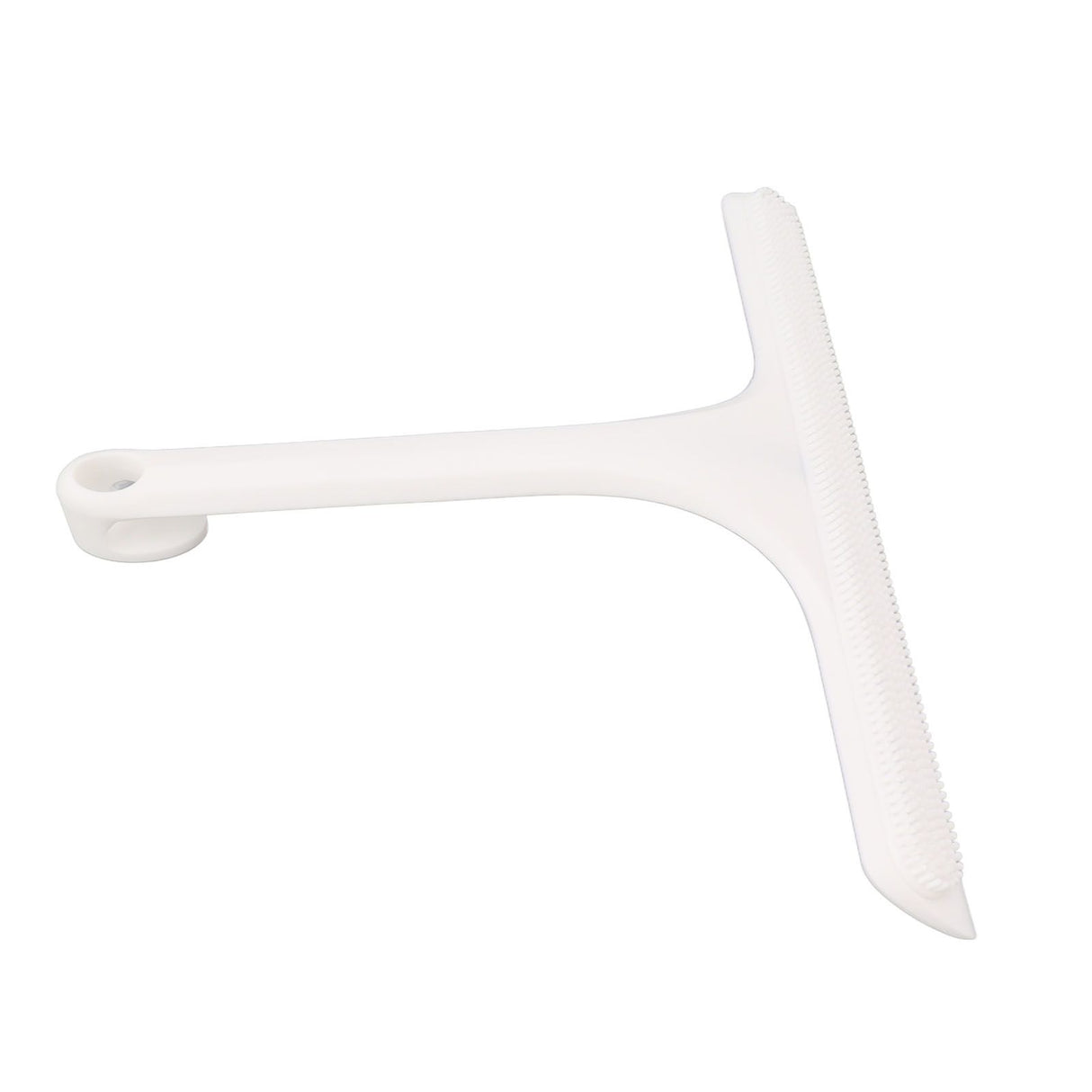 Glass Wiper with Non Slip Handle Silicone Window Cleaner Squeegee for Bathroom Windows Kitchen Mirror White
