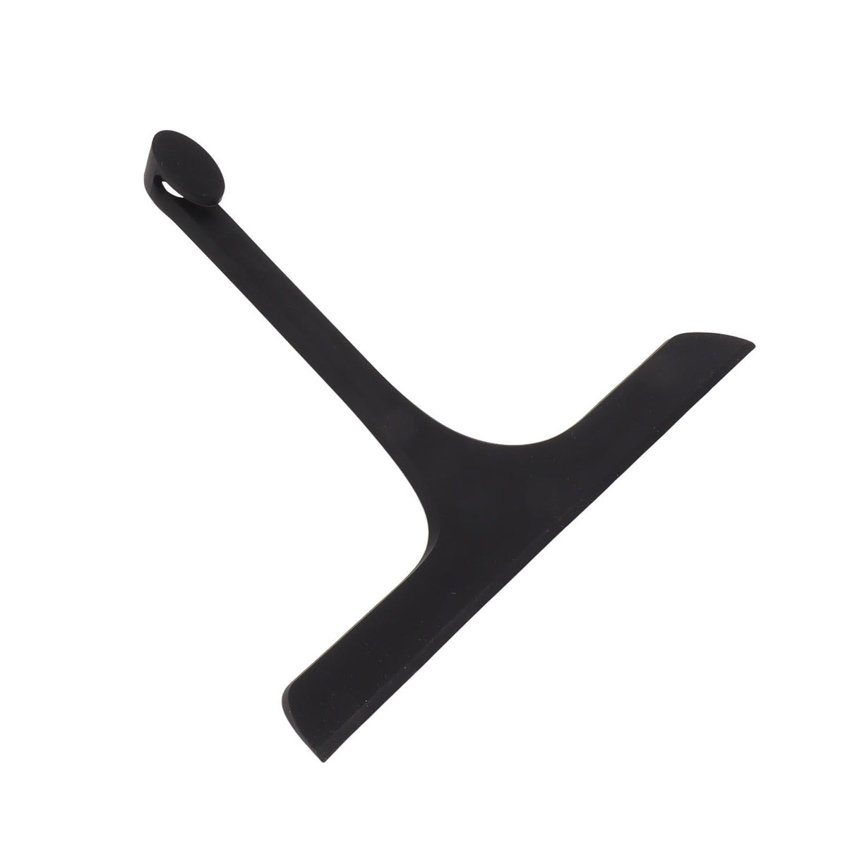 Glass Wiper with Non Slip Handle Silicone Window Cleaner Squeegee for Bathroom Windows Kitchen Mirror Black