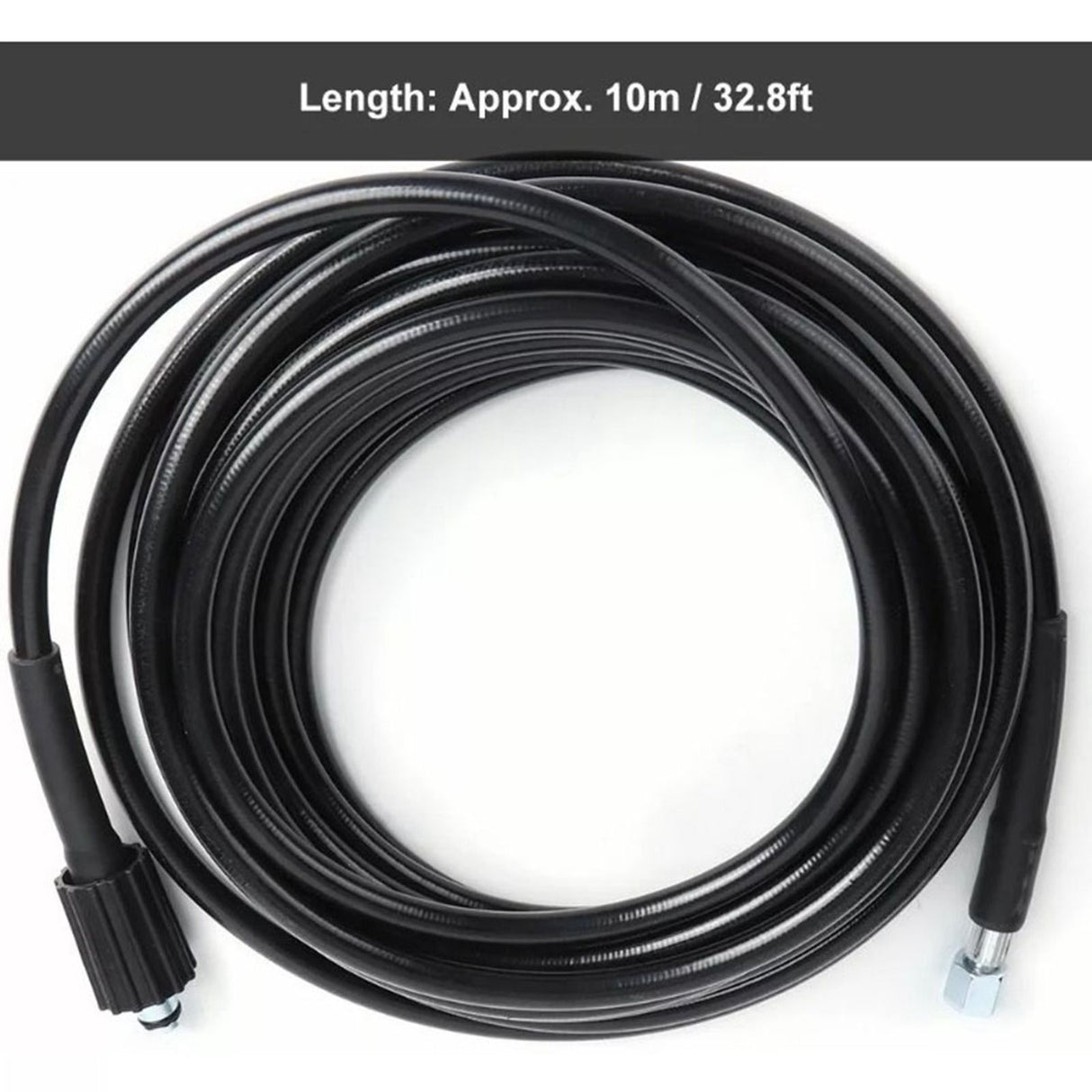 High Pressure Water Hose Rubber Flexible Explosion Proof Washer Pipe for Home Garden 10m