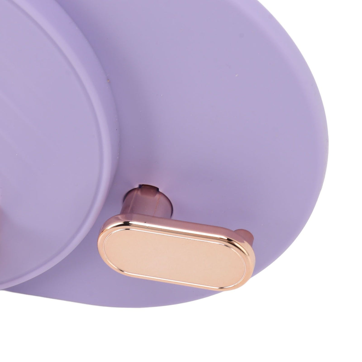 Hair Dryer Shelf Wall Mounted Space Saving Punching Free Cable Storage Blow Dryer Holder for Bathroom Purple