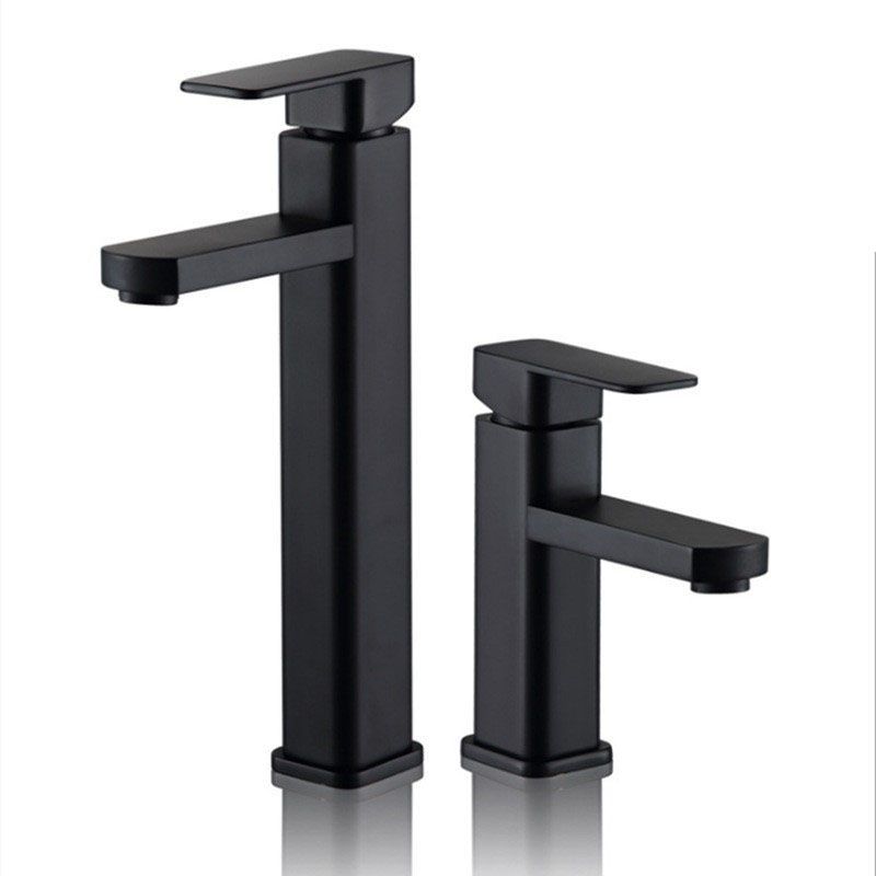 Black Bathroom Faucet Stainless Steel Modern Waterfall Sink Faucet For Home Hotel 2 Hoses