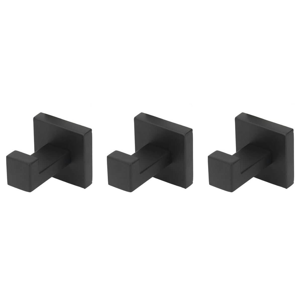 3PCS Wall Mounting Hooks with Screws Stainless Steel Clothes Hook for Hanging Coat Towel
