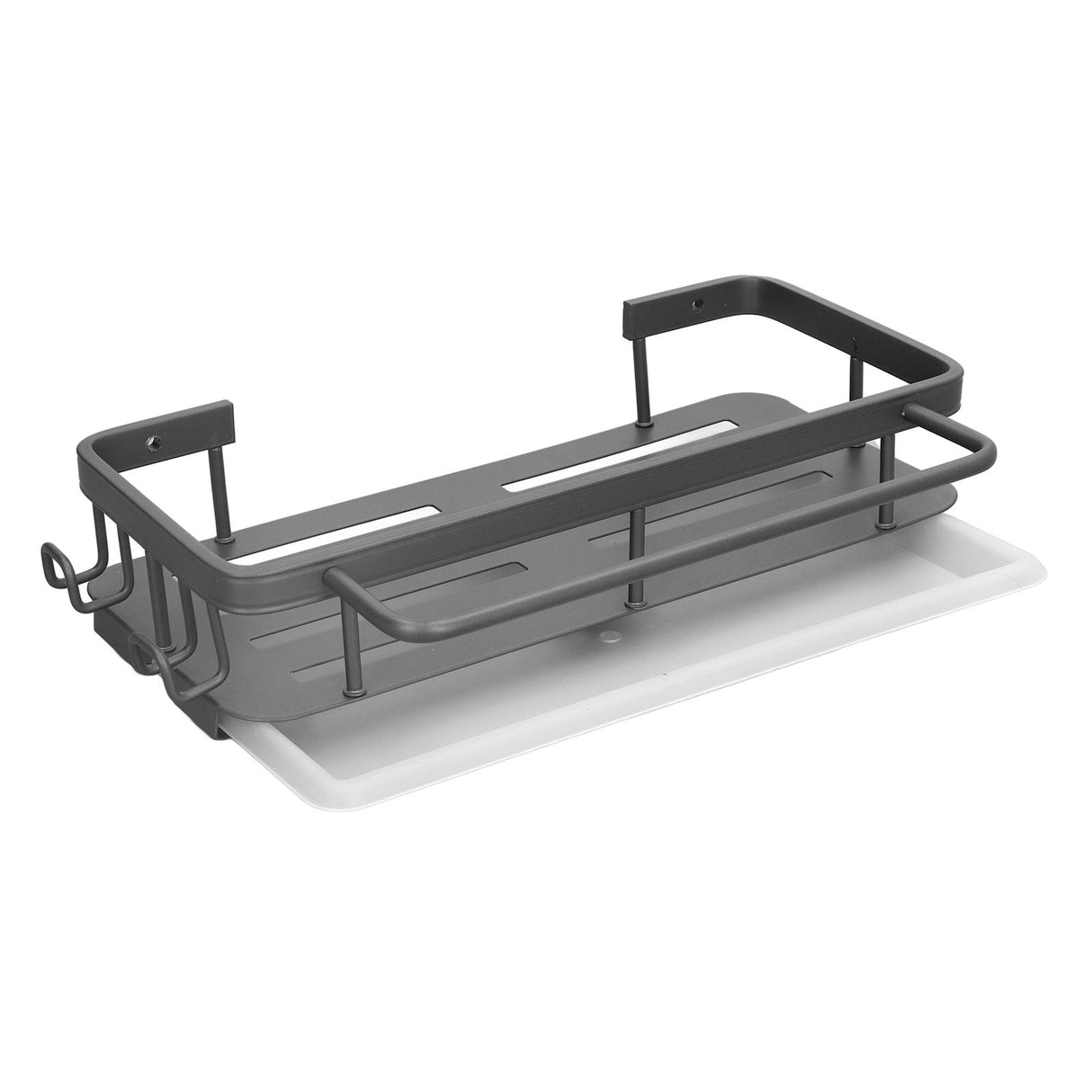 Kitchen Wall Mounted Sink Shelf Punching Free Rustproof Over Sink Dish Drying Rack for Home