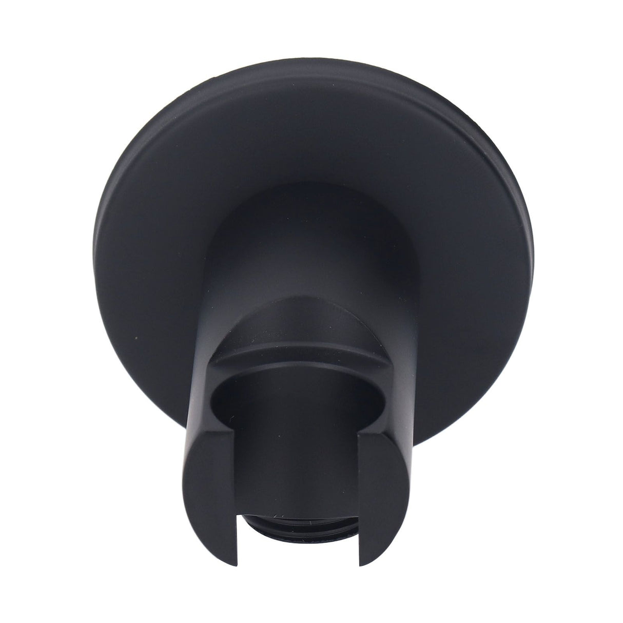 Shower Head Holder Adjustable Copper Handheld Shower Wand Holder for Bathroom Black Round