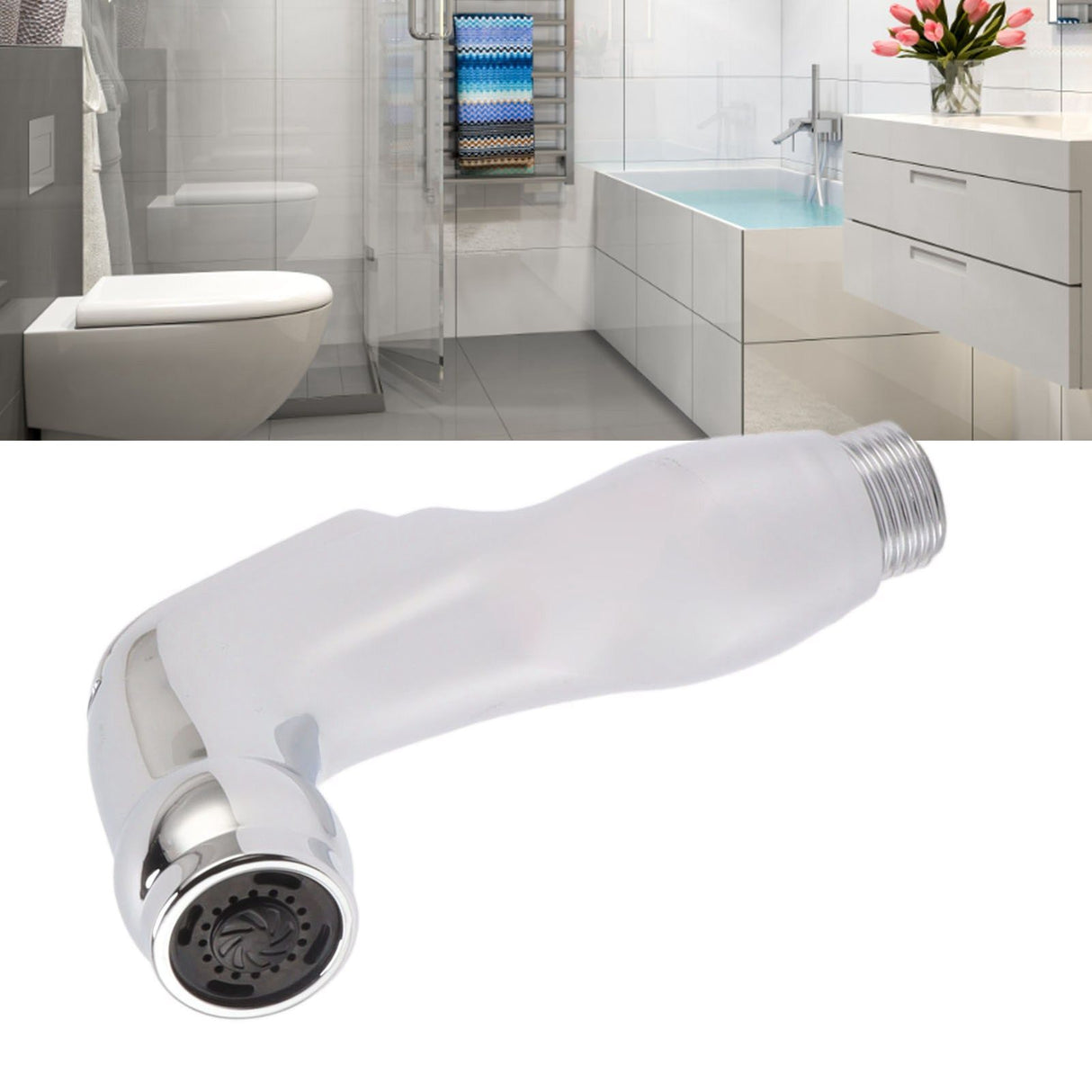 Handheld Bidet Sprayer Household Toilet Spray Nozzle Pressurized Body Cleaner Bathtub Nozzle
