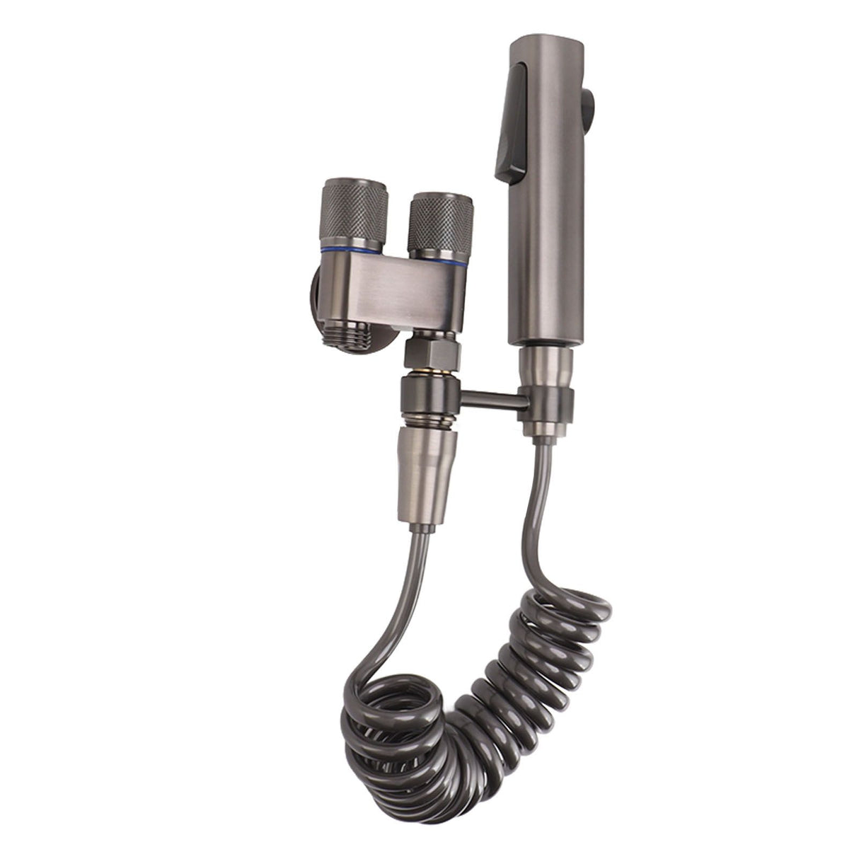 Bidet Sprayer for Toilet Handheld Bidet Attachment Toilet Sprayer Set with Hose for Feminine Wash Hygiene Grey