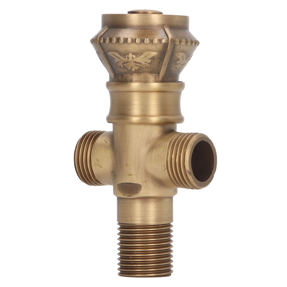 Angle Valve European Antique Style Cold Hot Water Faucet Turn Angle Water Stop Valve for Kitchen Bathroom