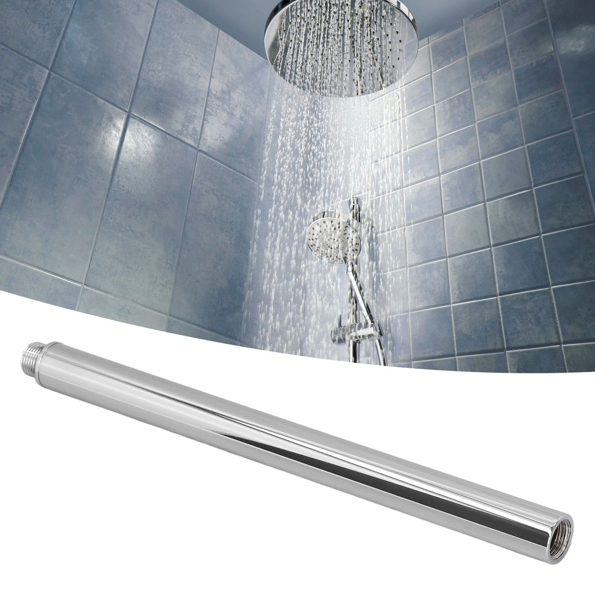 Shower Arm Extension Tube Copper Shower Head Extender Home Decoration for Bathroom