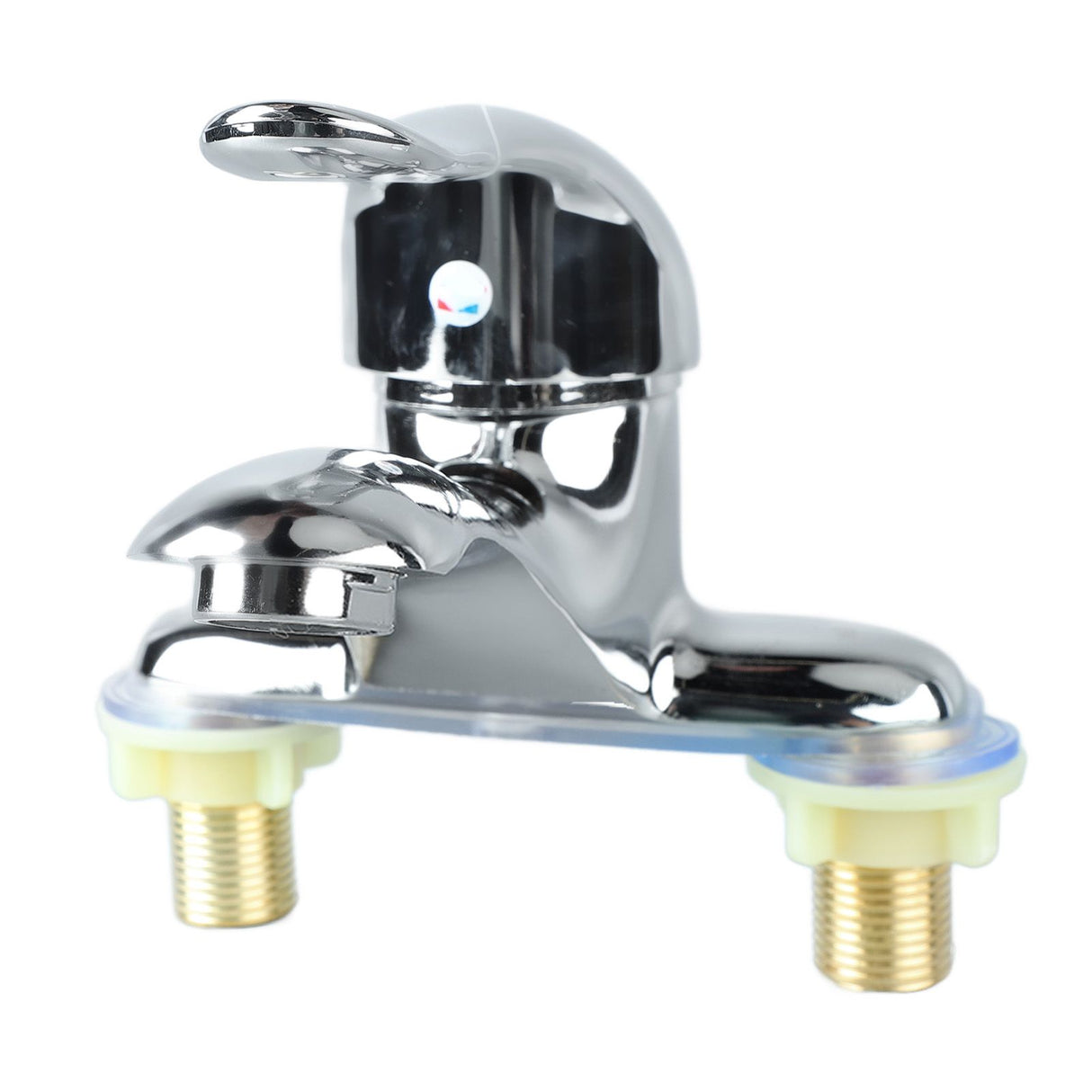 Bathroom Sink Faucet Zinc Alloy 2 Hole Single Handle Hot and Cold Water Mixer Tap for Home Hotel
