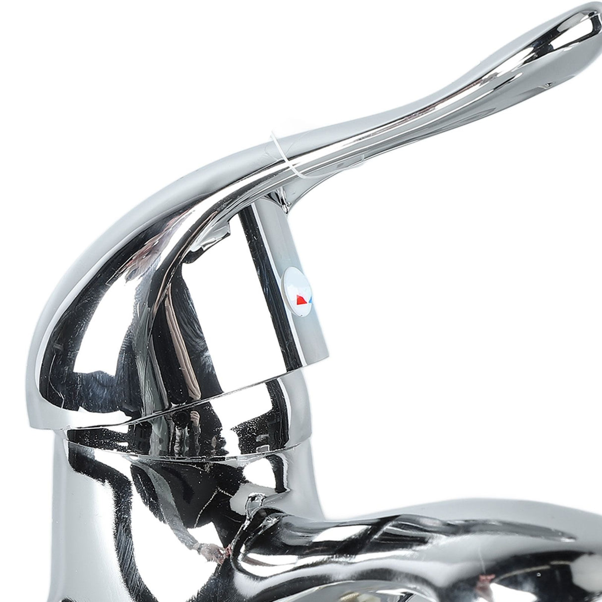 Bathroom Sink Faucet Zinc Alloy 2 Hole Single Handle Hot and Cold Water Mixer Tap for Home Hotel