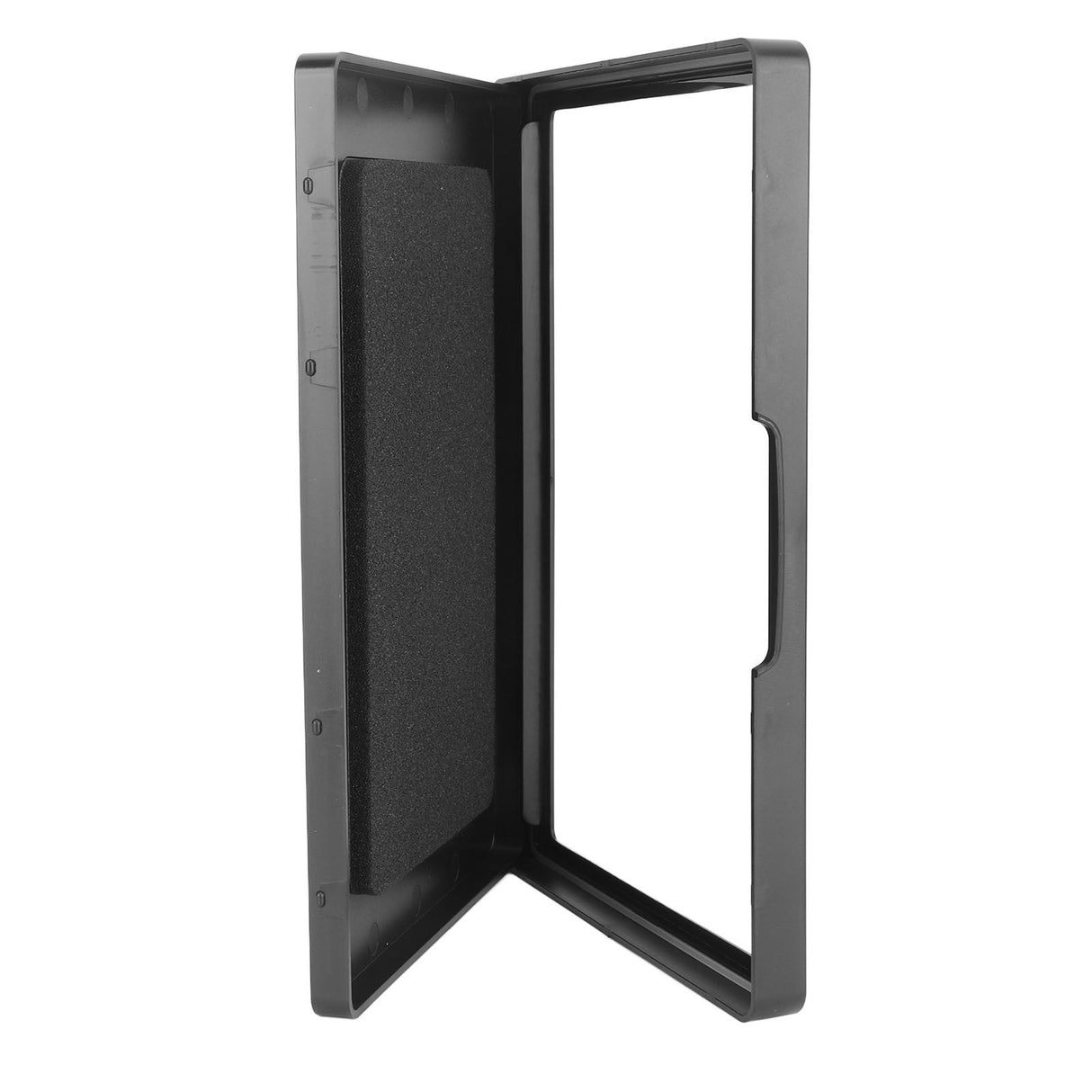 Shower Phone Holder Waterproof Rotatable Anti Fog Hands Free Easy Mounting Bathroom Tablet Case for Bathing Washroom Black