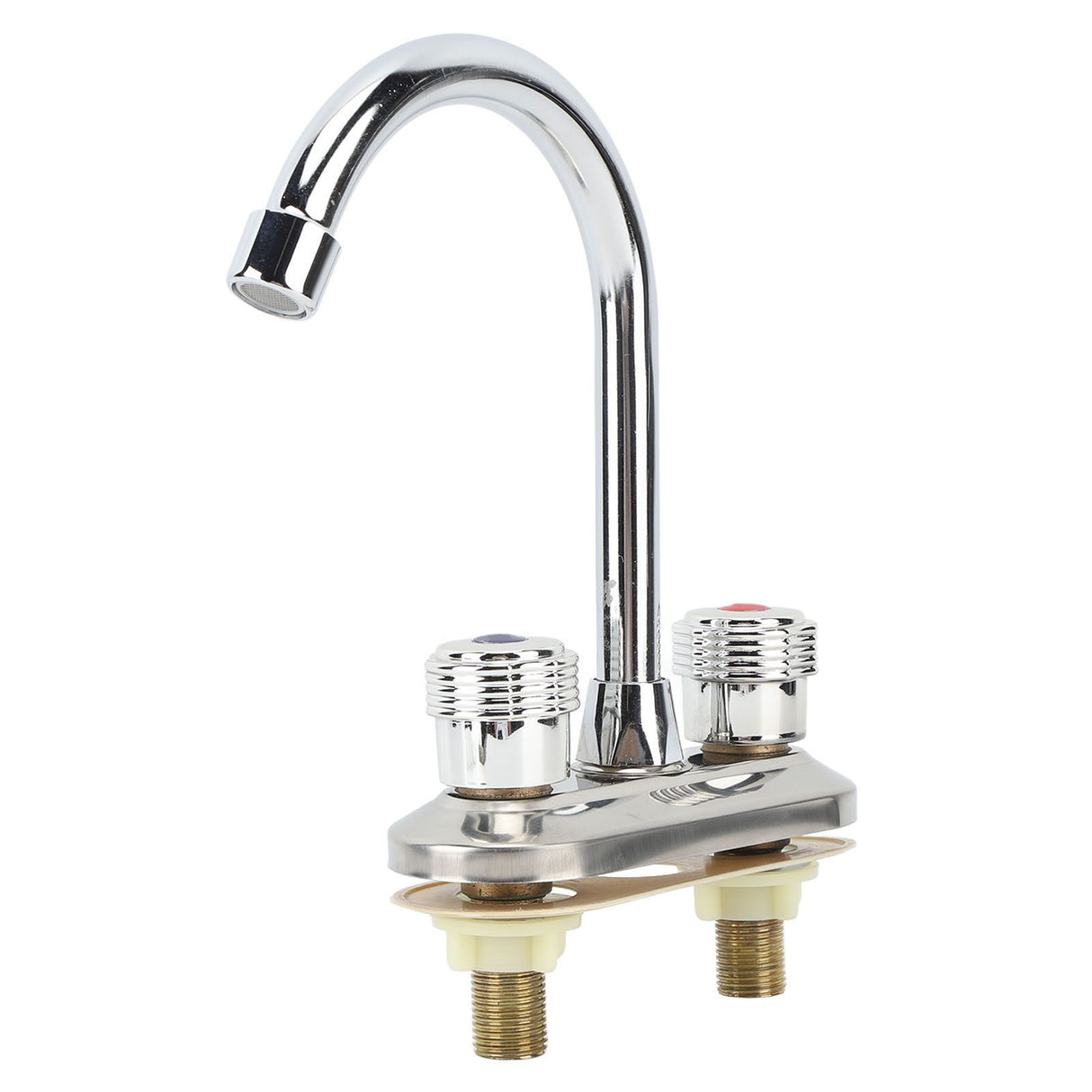 2 Handle Bathroom Faucet Water Saving Hot Water Centerset Bathroom Faucet for Kitchens Bath Basin
