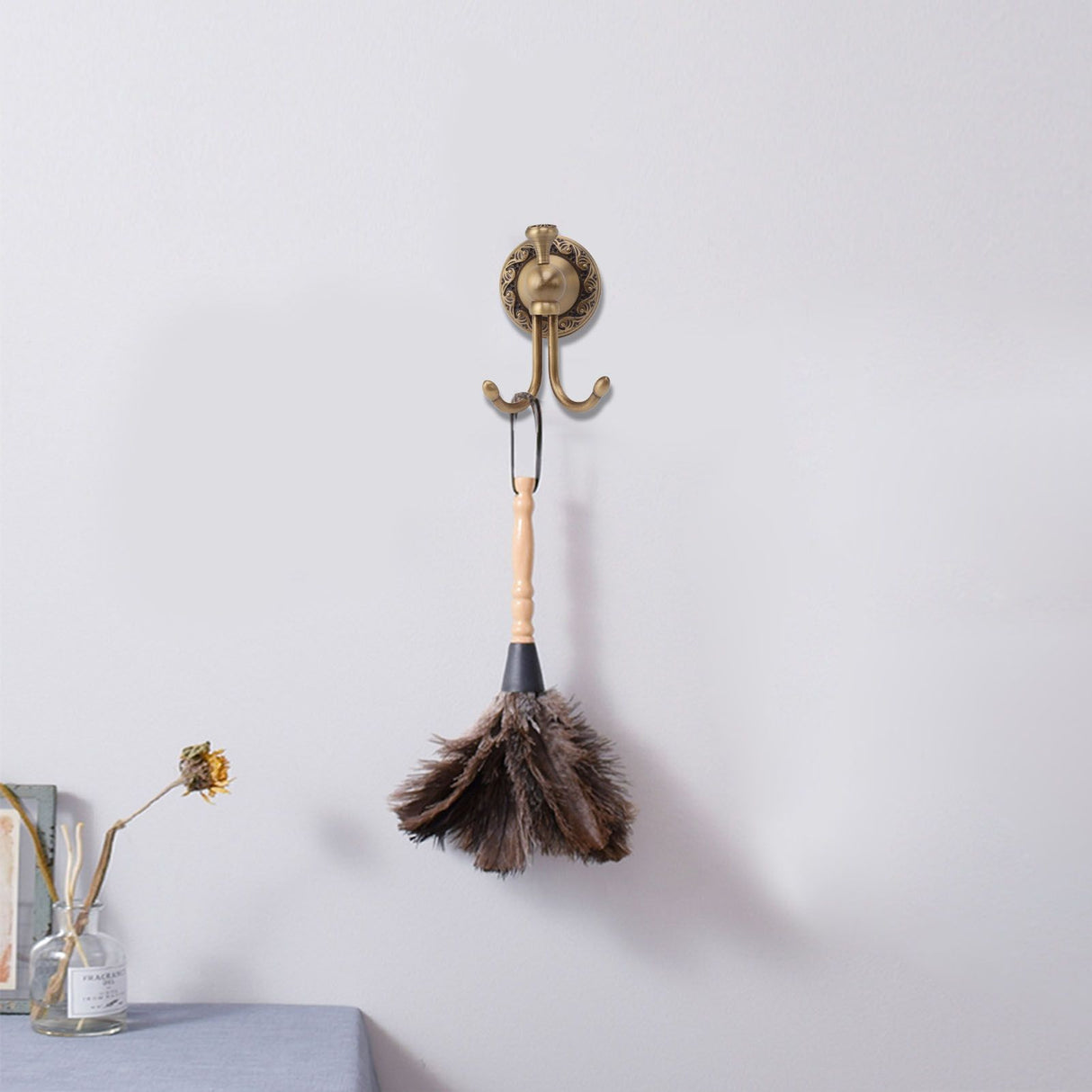 Wall Mounted Coat Hooks Copper Metal Vintage European Style Clothes Hanger Hook Robe Hook for Bathroom Bedroom