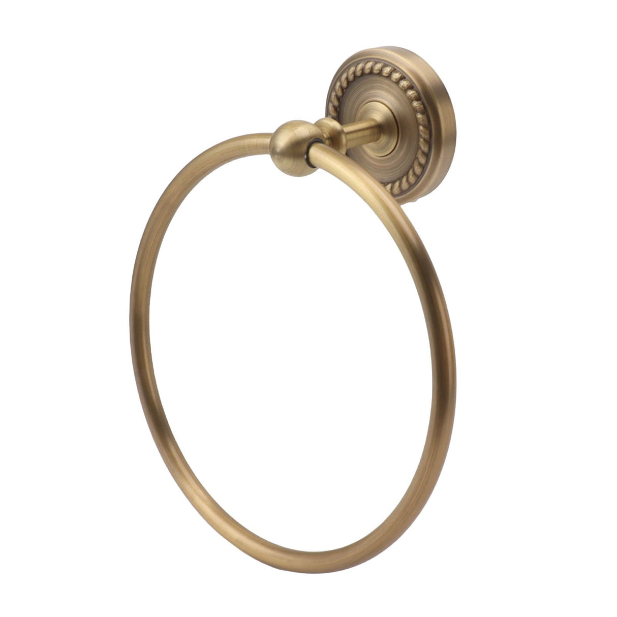 Bath Towel Ring Copper Round Wall Mounted Hand Shower Towel Holder Rack for Bathroom 970830