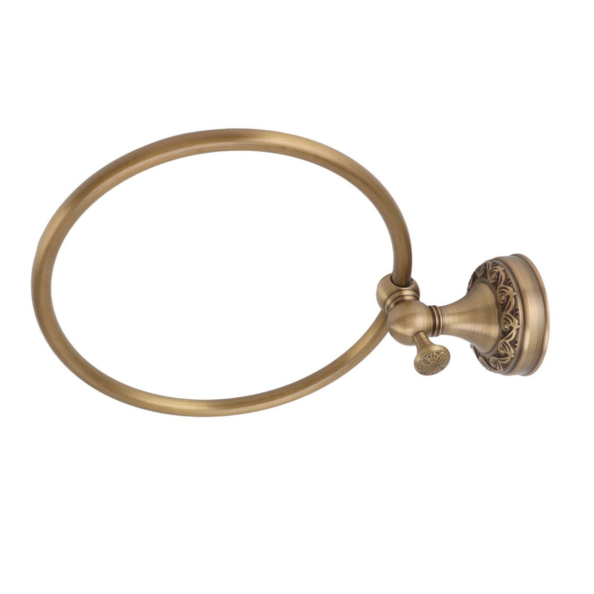 Bath Towel Ring Copper Round Wall Mounted Hand Shower Towel Holder Rack for Bathroom 980830