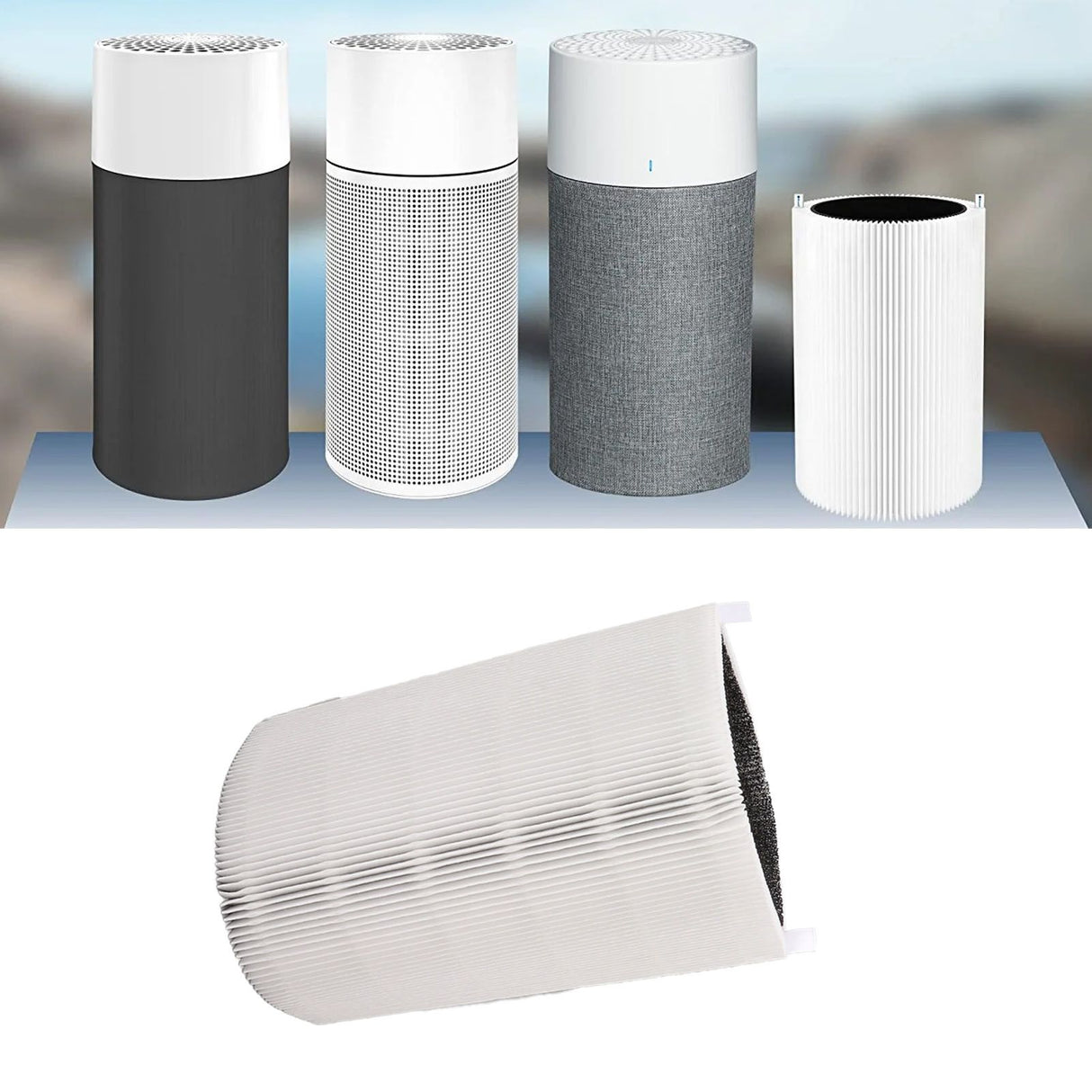 Air Purifier Replacement Filter Screen High Efficiency Particle Air Filter for Blueair PURE 411 Purifier