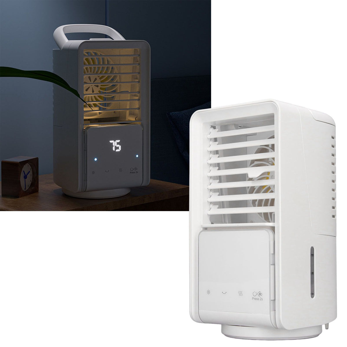 Portable Mini Air Conditioner Air Cooler Outdoor USB Charging Fan Air Cooler Left Right Oscillating Head
