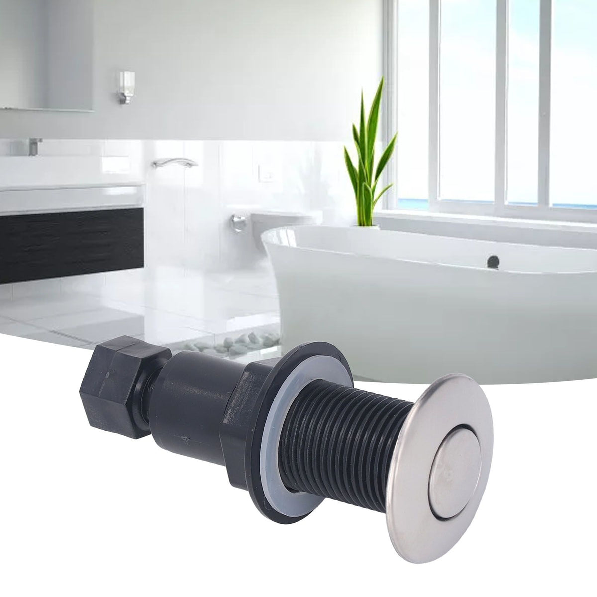 Garbage Disposal Air Switch Stainless Steel Switch Replacement for Electric Water Heater Massage Bathtub