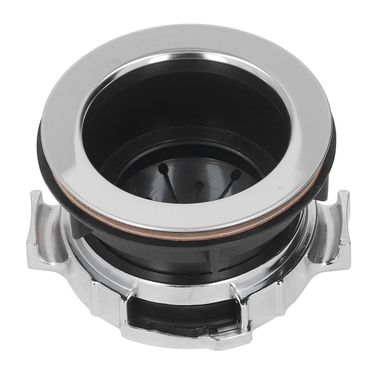 114mm Garbage Disposal Sink Flange Kit with Splash Guard Stainless Steel Food Waste Disposer Mount Replacement Accessory
