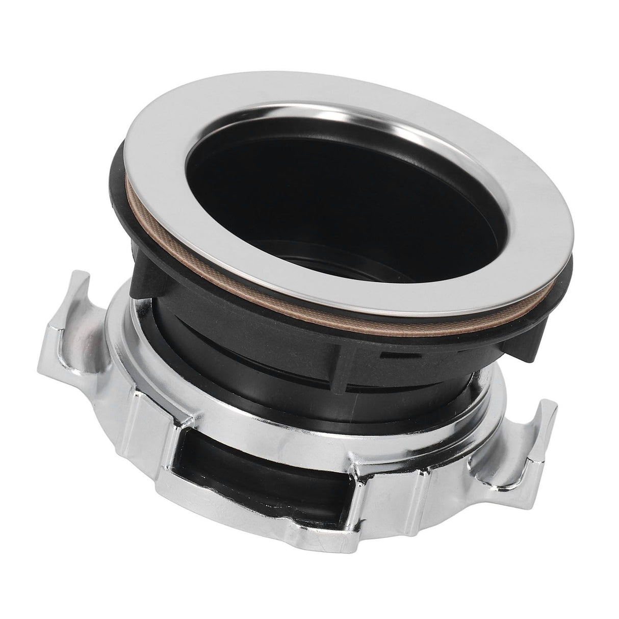 114mm Garbage Disposal Sink Flange Kit with Splash Guard Stainless Steel Food Waste Disposer Mount Replacement Accessory