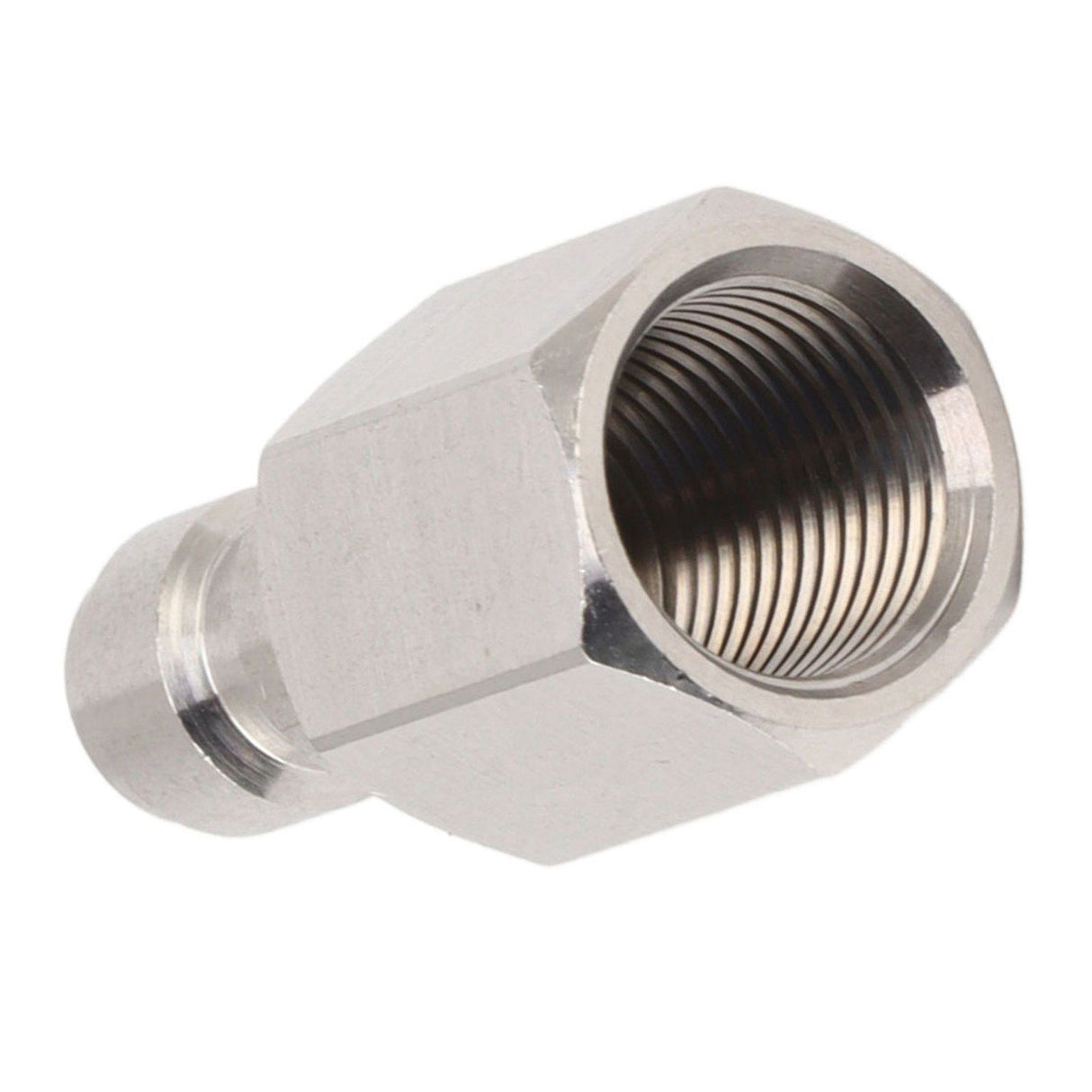 1/8 Inch Bspp Female Thread Fitting 304 Stainless Steel Female Straight Coupling Adapter for CO2 Cylinder Inflatable Attachment